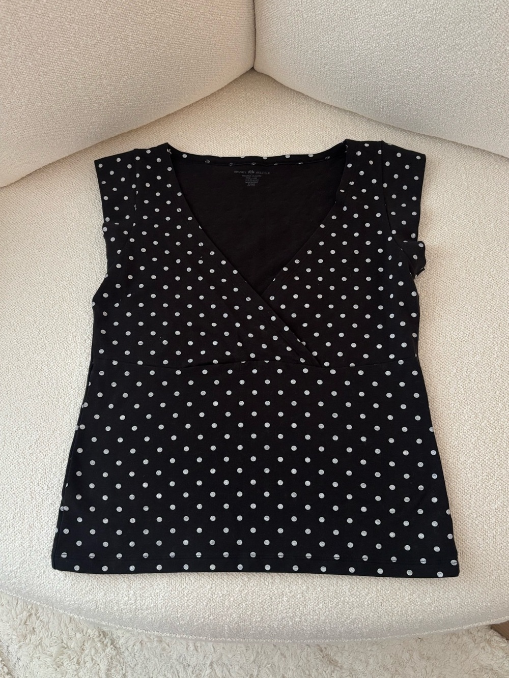 Brandy Melville - Black Polka Dot Amara Top